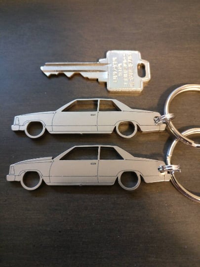 G-Body Malibu 2 Door Coupe Laser Cut Key Chains