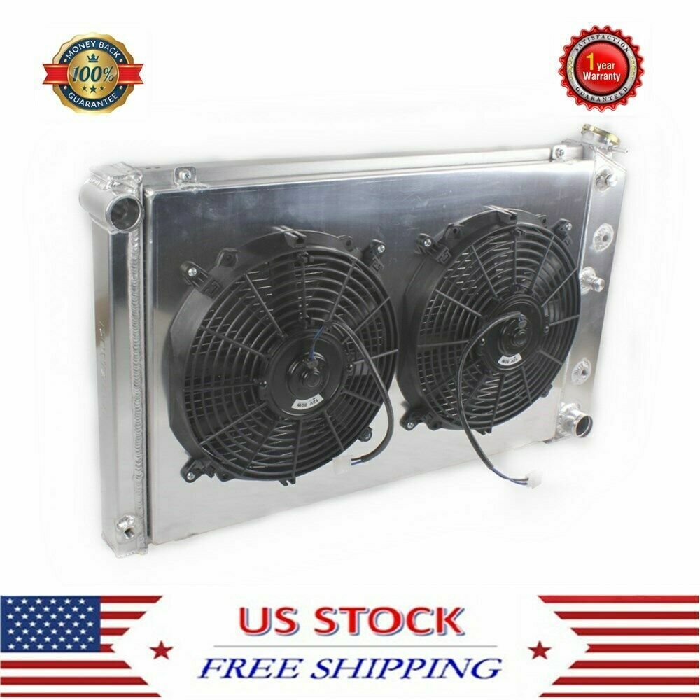 3Row Radiator&Shroud&12”Fan For Chevy Camaro 70-81/ Monte Carlo 78-87 G-Body V8