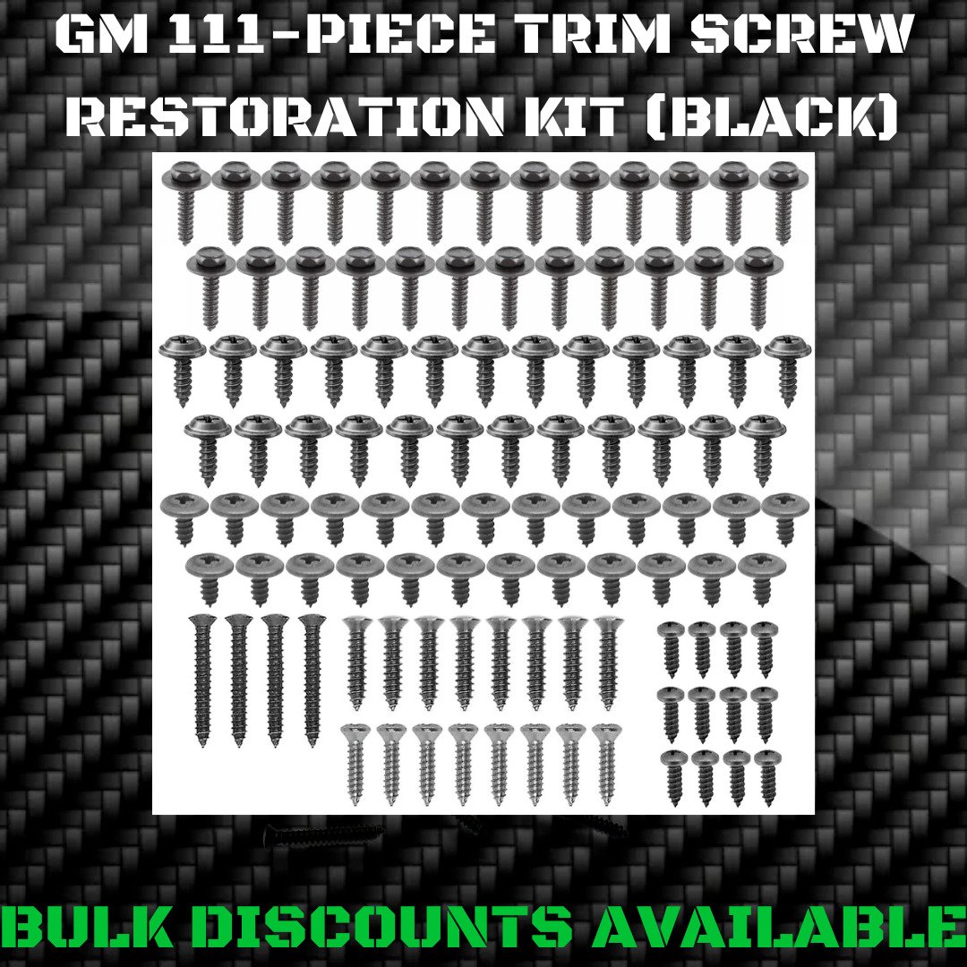 1969-1988 GM G BODY Interior Exterior Trim Bezel Engine Bay Screw Bolt Kit OEM