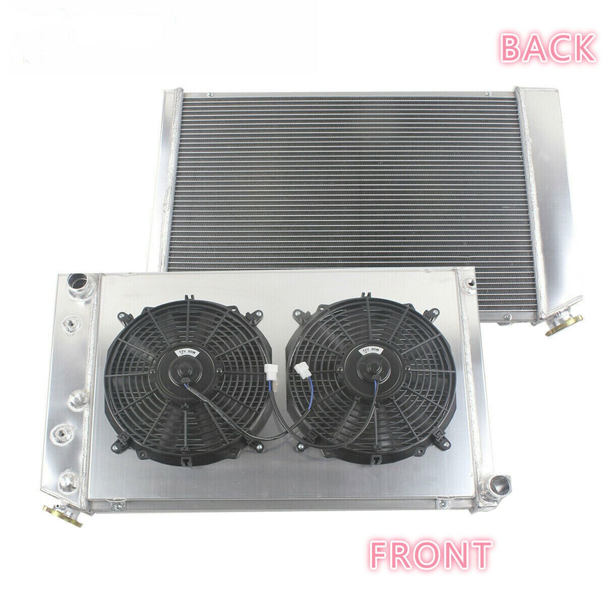 Fans With 4Row Radiator Shroud For Chevy Camaro 70-81 / Monte Carlo 78-87 G-Body