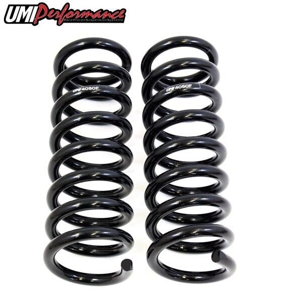 UMI Performance 3050F 1978-1988 GM G-Body Front Lowering Springs Black | 1″ Drop