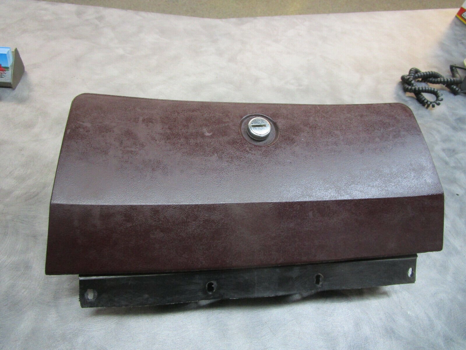 1978-1988 G-BODY MALIBU CUTLASS MONTE-CARLO GLOVE BOX DOOR ASSEMBLY BURGUNDY