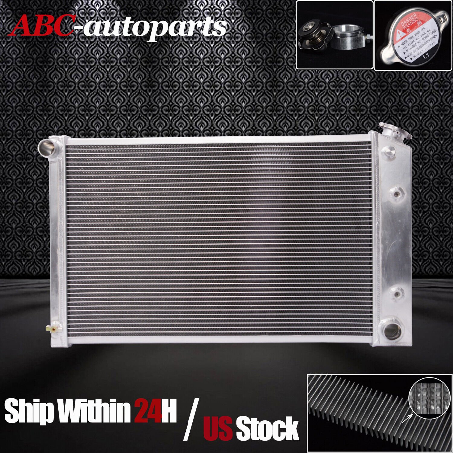 3Row Aluminum Radiator For Chevy 70-81 Camaro/ 1978-87 Monte Carlo G-Body DPI162