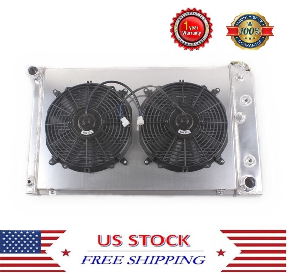 4ROW Radiator+Shroud+2*Fans For Chevy GMC 70-81 Camaro/78-87 Monte Carlo G-Body