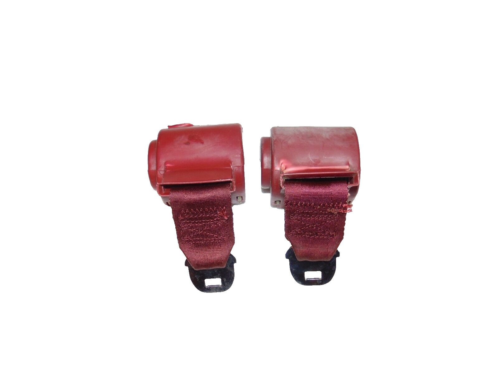 Rear outer seat belts red 78-88 G body Monte Carlo Cutlass Malibu