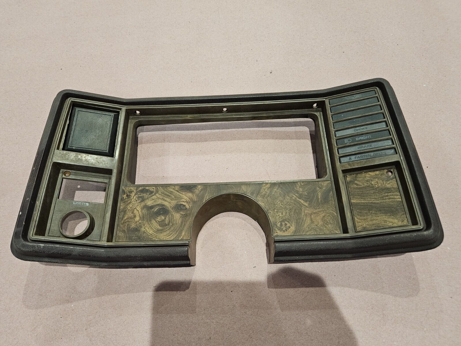 78-88 Chevy G Body Gauge Cluster Bezel Dash Instrument Panel Trim Gbody  #24