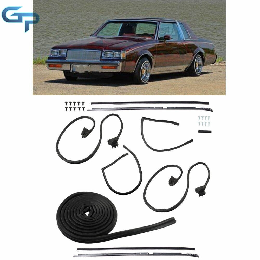 For 1981-1988  Buick Regal Cutlass RWD G-Body Weatherstripping Seals Kit 9PC