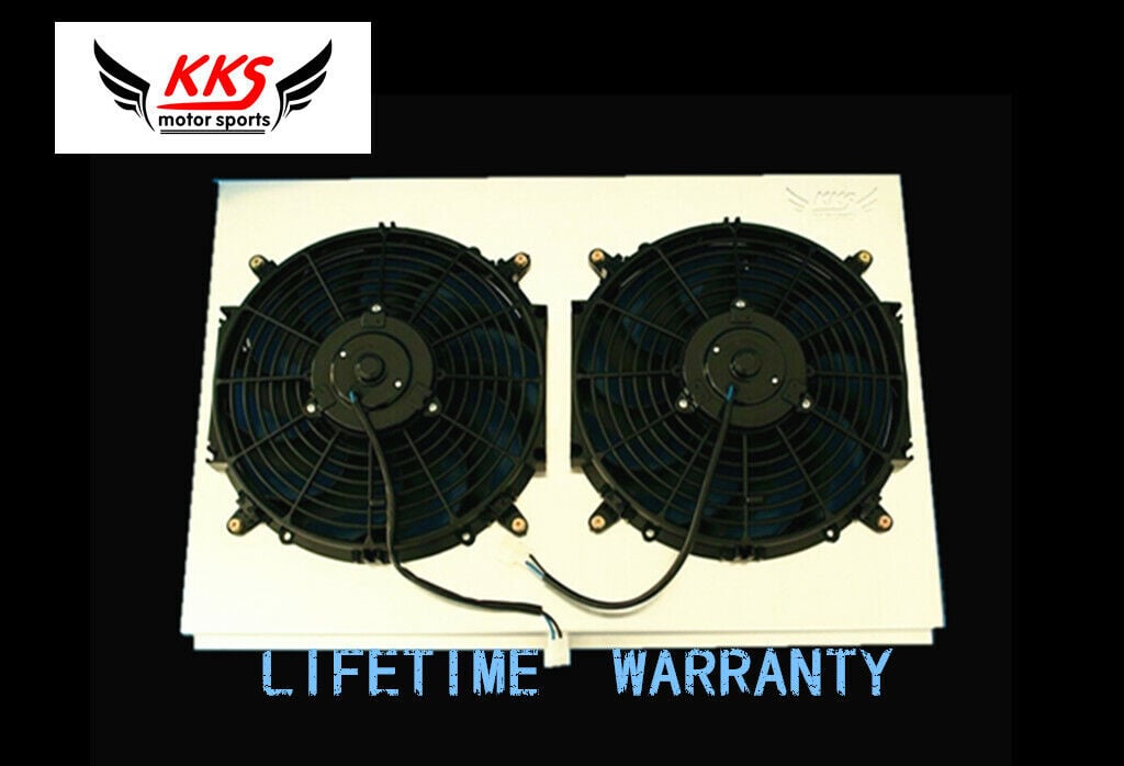 KKS Radiator Shroud 2×12″ Fans For 78-87 Chevy Monte Carlo G-Body 70-81 Camaro