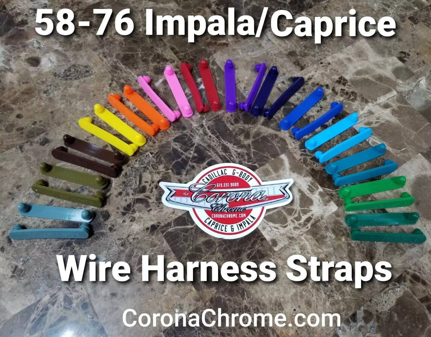 Wire Harness Straps – 58-76 GM #2977025