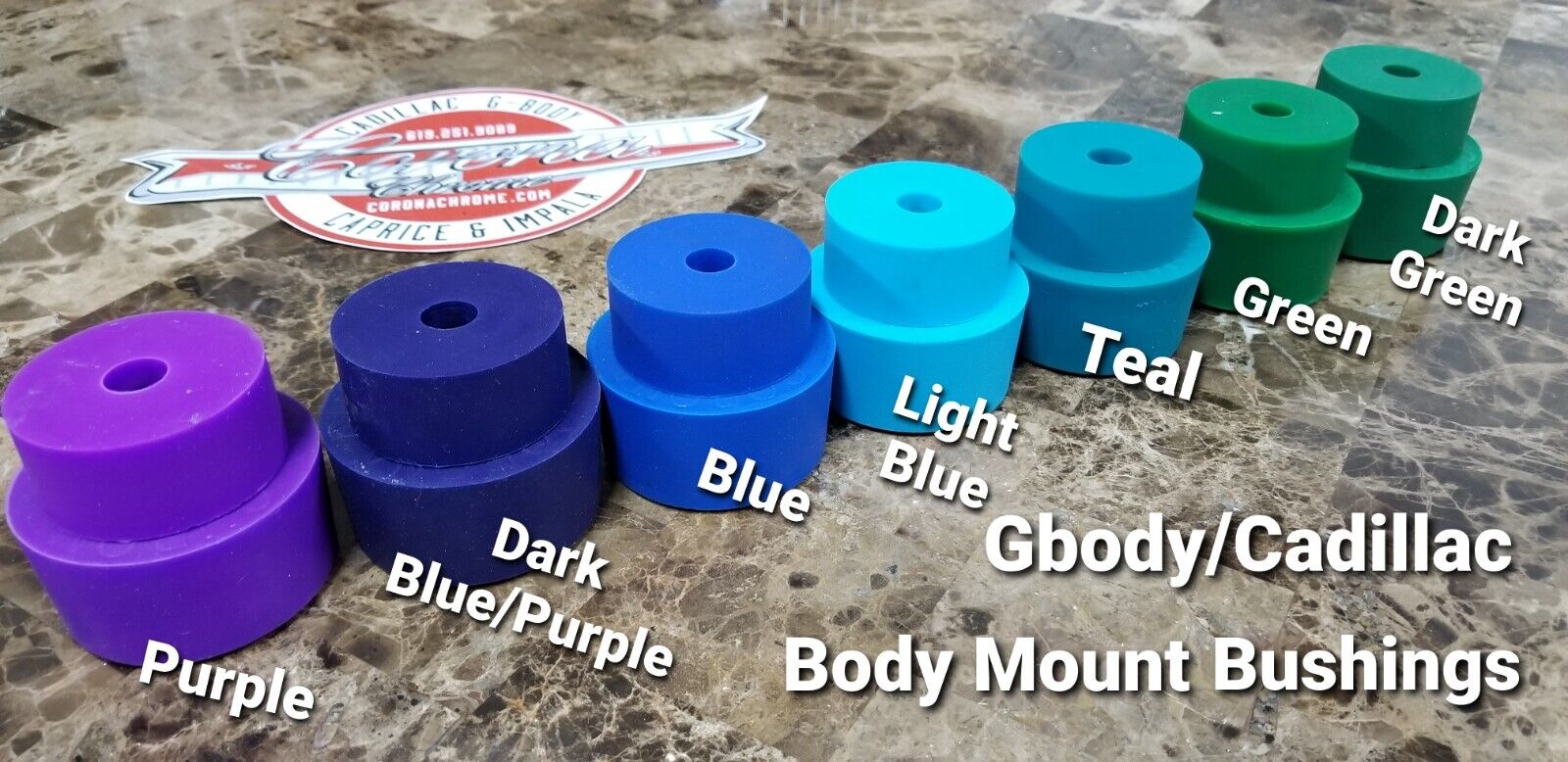 Body Mount Bushing Set – 77-96 Cadillac/ Caprice & Impala (RWD ONLY)