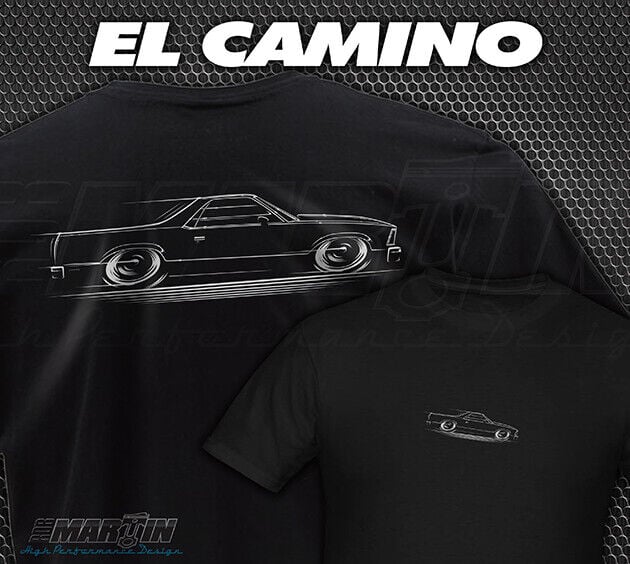 T-Shirt El Camino Chevrolet 1978-1987 G-Body Chevy GMC8