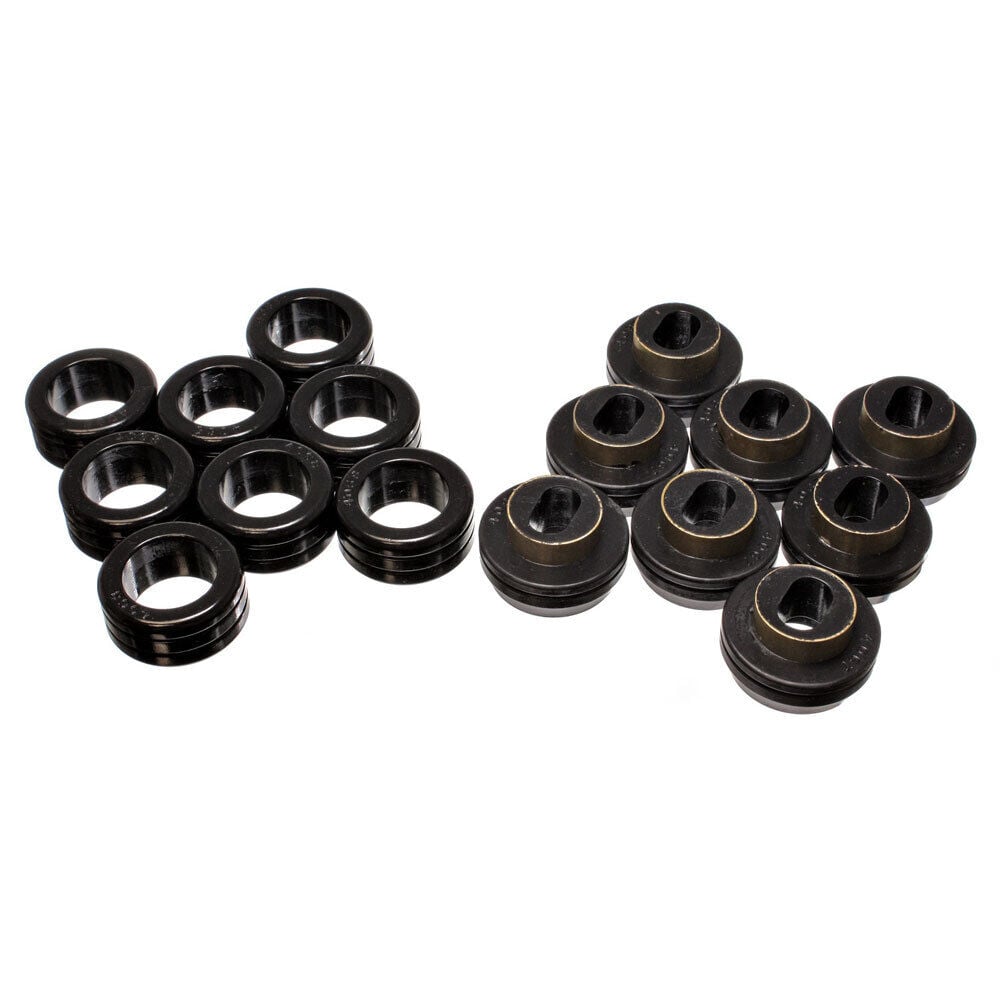 Energy Suspension 3.4121G; Body Mount Bushings Black for 81-00 GM Crew Cab PU