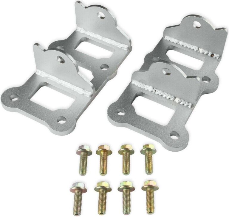 New Hooker Blackheart Engine Mount Brackets Silver Gm A G Body