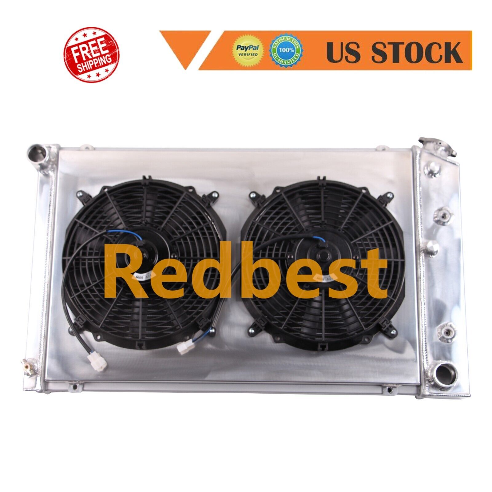 3Row Radiator Shroud Fan For 1978-88 Monte Carlo El Camino Regal Cutlass G-Body