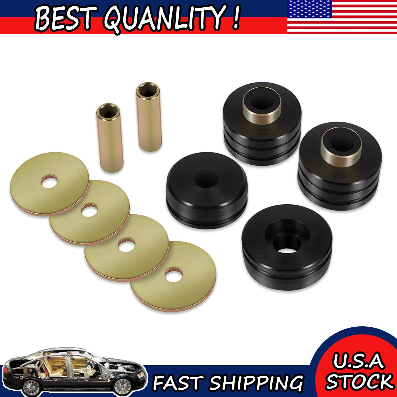 9.4102G Body Mounting Bushing Kit Universal Mount with Mounts Washers Bushings