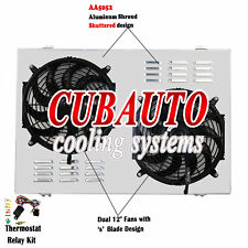 Aluminum Radiator Fan Shroud Relay Fit 70-1981 Chevy Camaro Monte Carlo G-Body