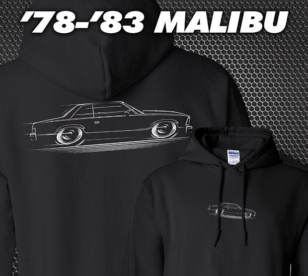 Hoodie ’78-’83 Malibu – G-Body Chevy Chevrolet 1978 1979 1980 1981 1982 1983