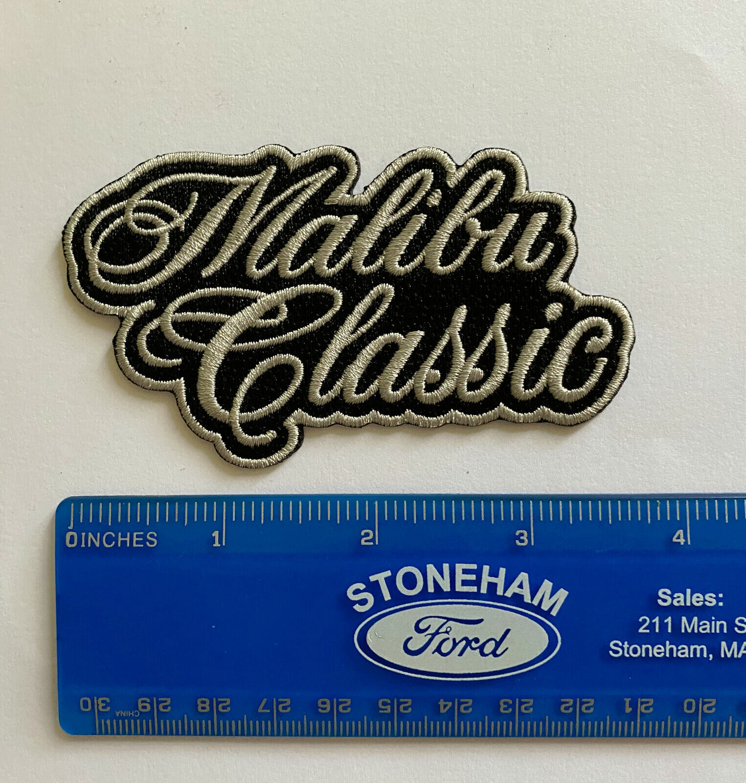 78 81 Chevy Malibu Classic logo emblem Iron-on Embroidered Patch sewn on G-Body