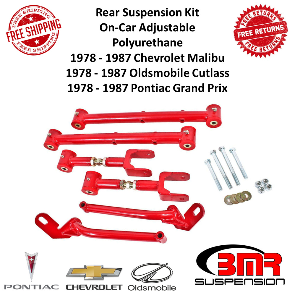 BMR Suspension Rear Red Suspension Kit On-Car Adj For 78-87 GM G-Bodies #RSK028R