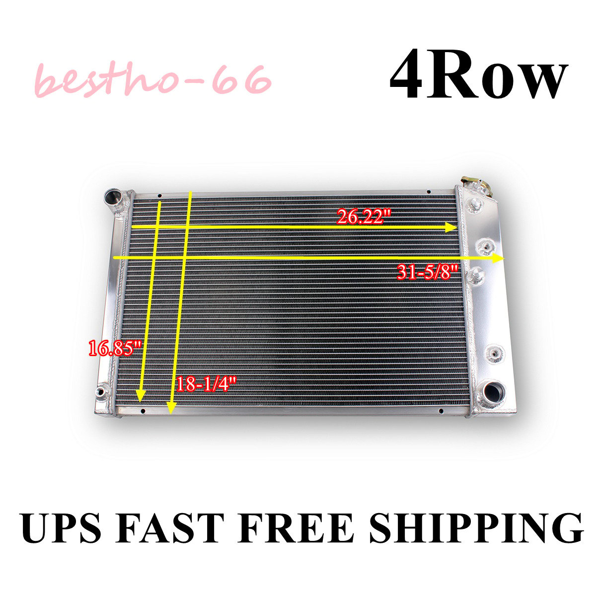 4 Row Aluminum Radiator For 1978-1988 G-Body Monte Carlo El Camino Regal Cutlass