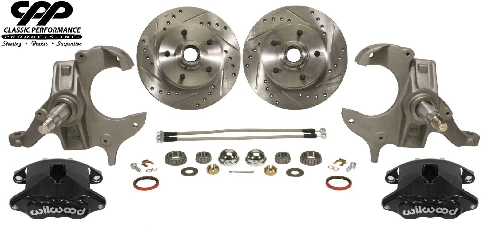 1979-87 Buick Grand National G-Body Wilwood 2″ Drop Spindle Disc Brake Kit Black