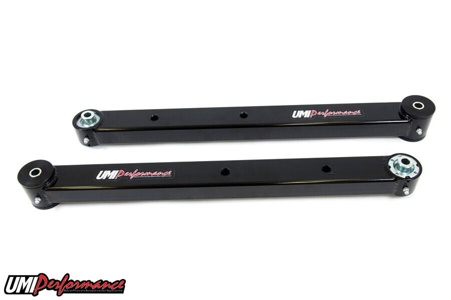 UMI 78-88 G-Body Boxed Lower Control Arms- w/ Polyurethane/ Roto-Joints BLK 3041