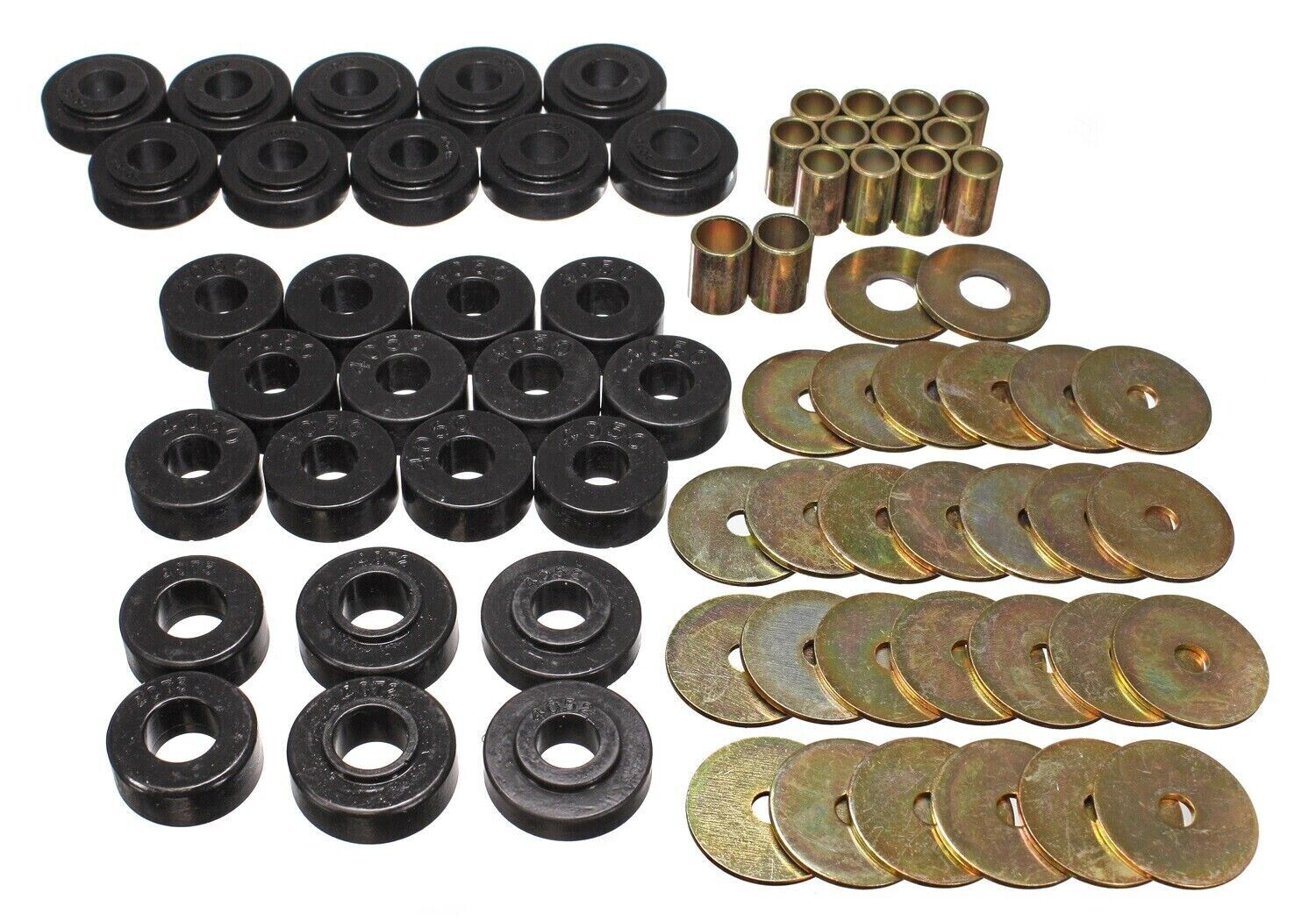 Energy Suspension 3.4111G / Body/Radiator Support Bushings Black for 65-67 Chevy