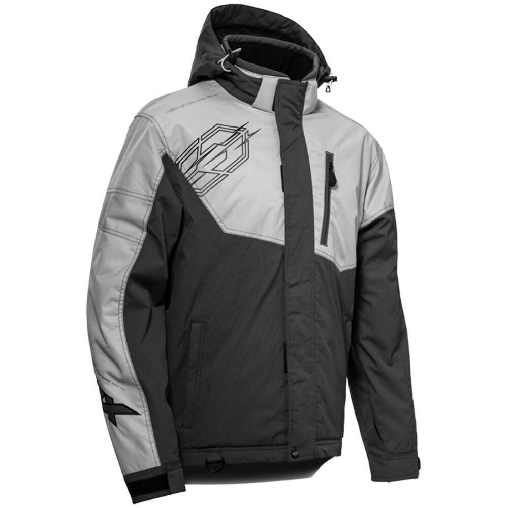 Castle X Phase G3 Snowmobile Jacket – Silver/Charcoal