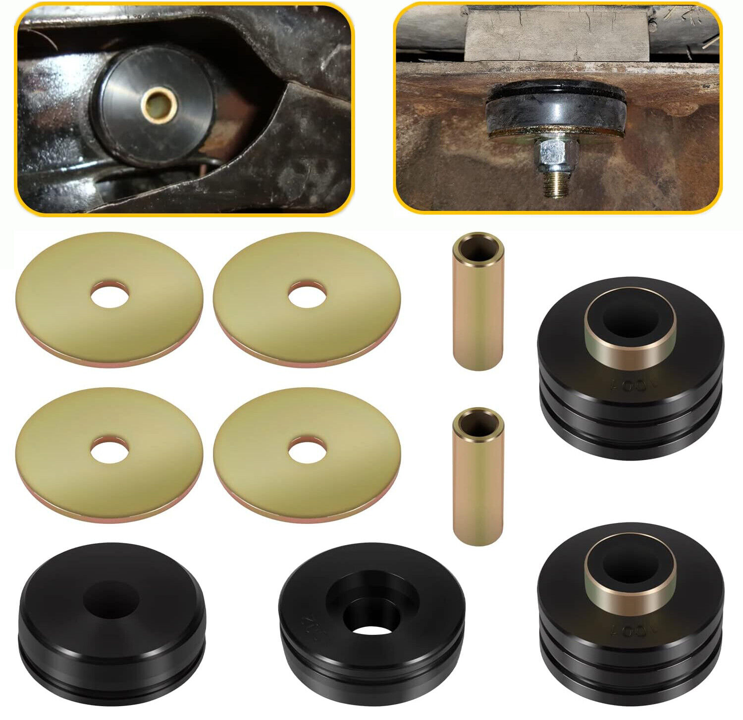 9.4102G Body Mounting Bushing Kit Universal Mount with Mounts Washers Bushings