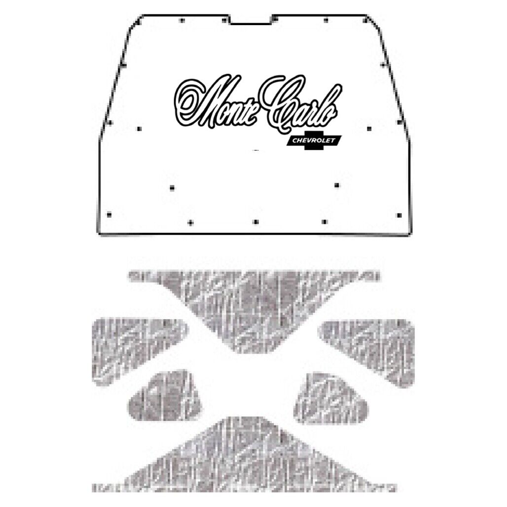 Hood Insulation Pad Heat Shield for 1978-1980 Chevy Monte Carlo G-Body – Smooth