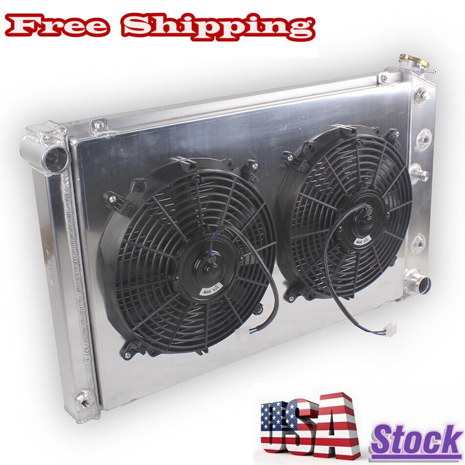 4Row Radiator+Shroud+Fan For 78-88 G-Body Chevy Monte Carlo El Camino 5.0L CC162