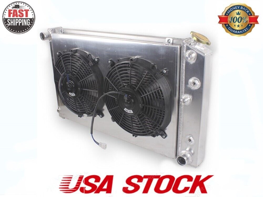 3Row Cooling Radiator Shroud Fan For 70-81 Chevy Camaro/78-87 Monte Carlo G-Body