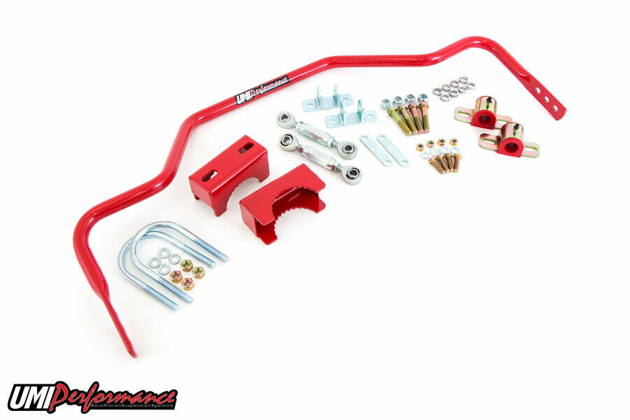 UMI 78-88 G-Body 1″ Tubular Rear Sway Bar Chassis Mounted, Pro-Tour RED 3044-325