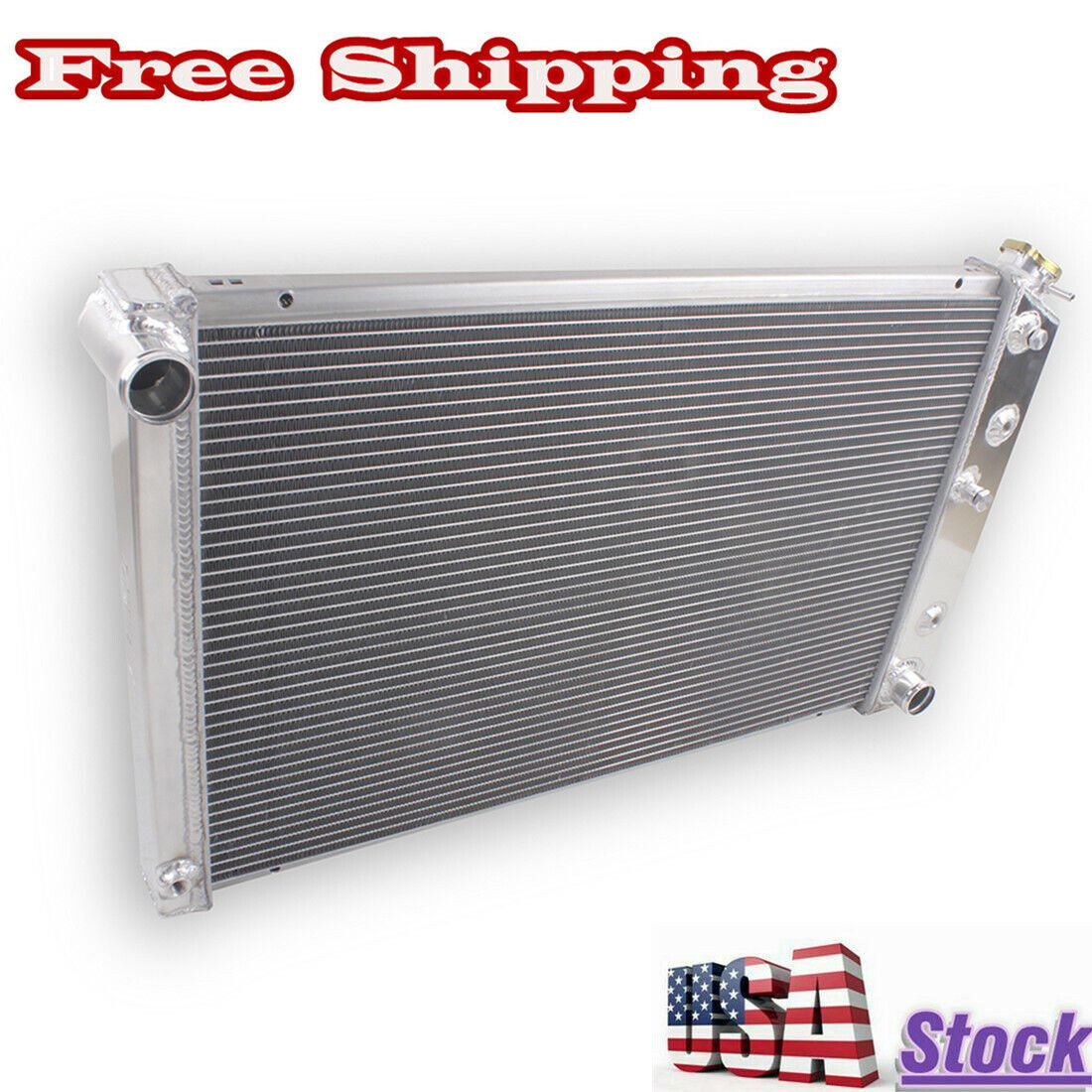 4Row Aluminum Radiator For 70-81 Chevy Camaro/78-87 Monte Carlo G-Body GMC V8