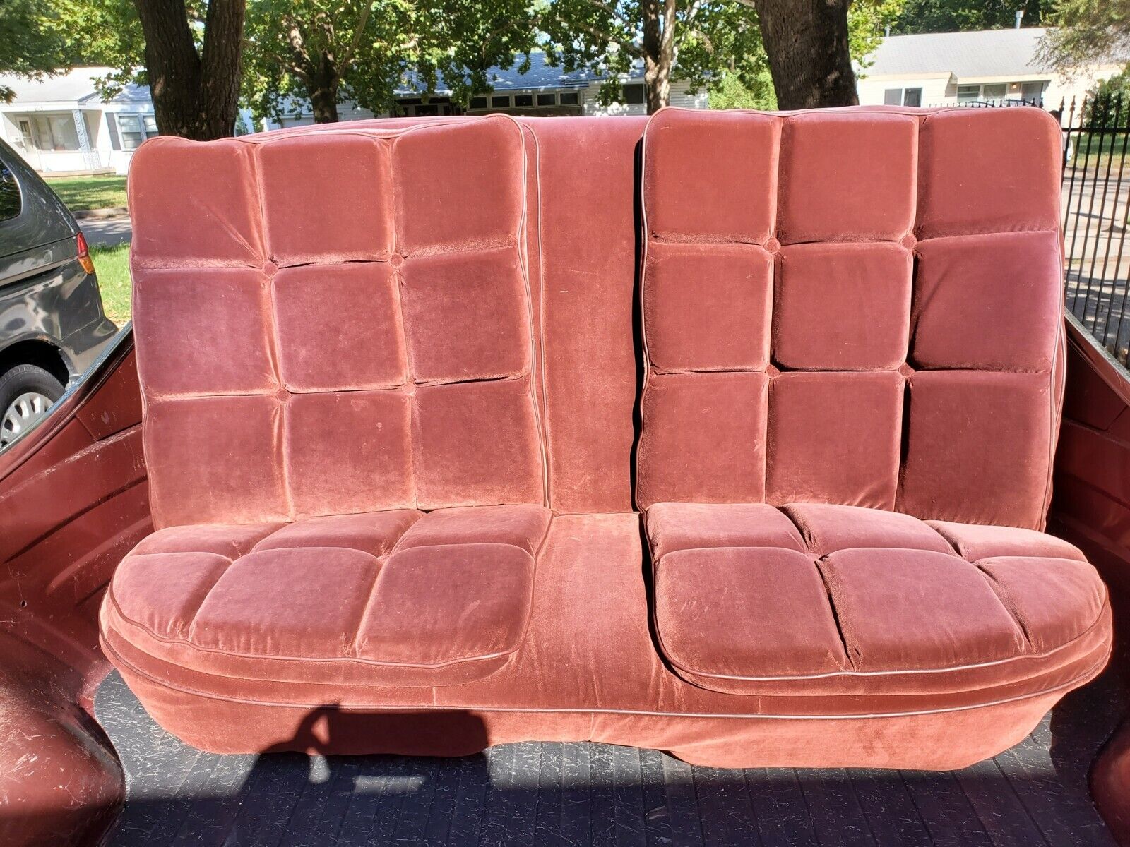 1978-88 Pontiac Bonneville Brougham Malibu 4 Door GBody Rear Bench Seats Maroon