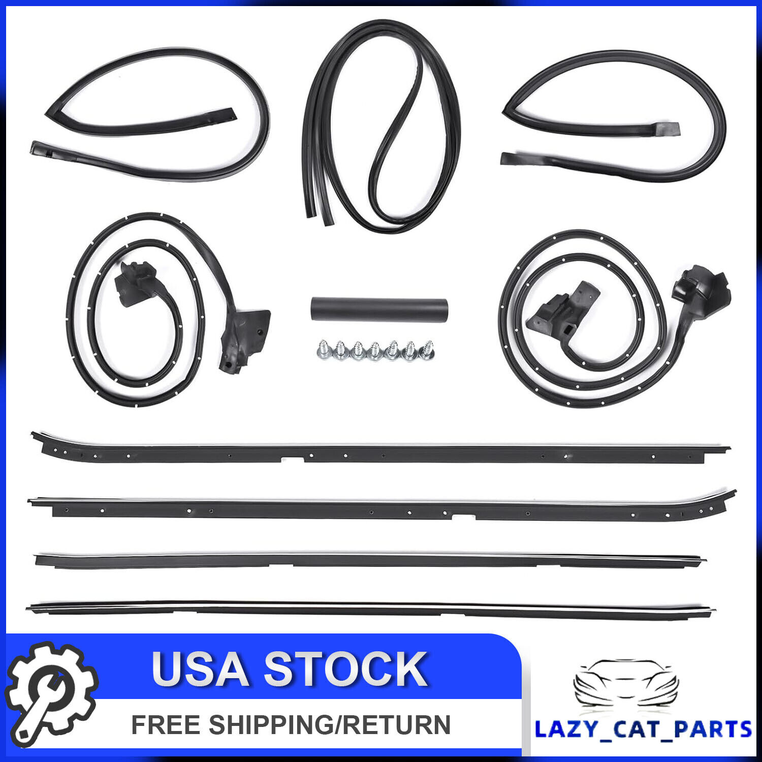 568979 Weatherstripping Seal Kit For Regal Cutlass Supreme 2-Door G-Body 81-1988