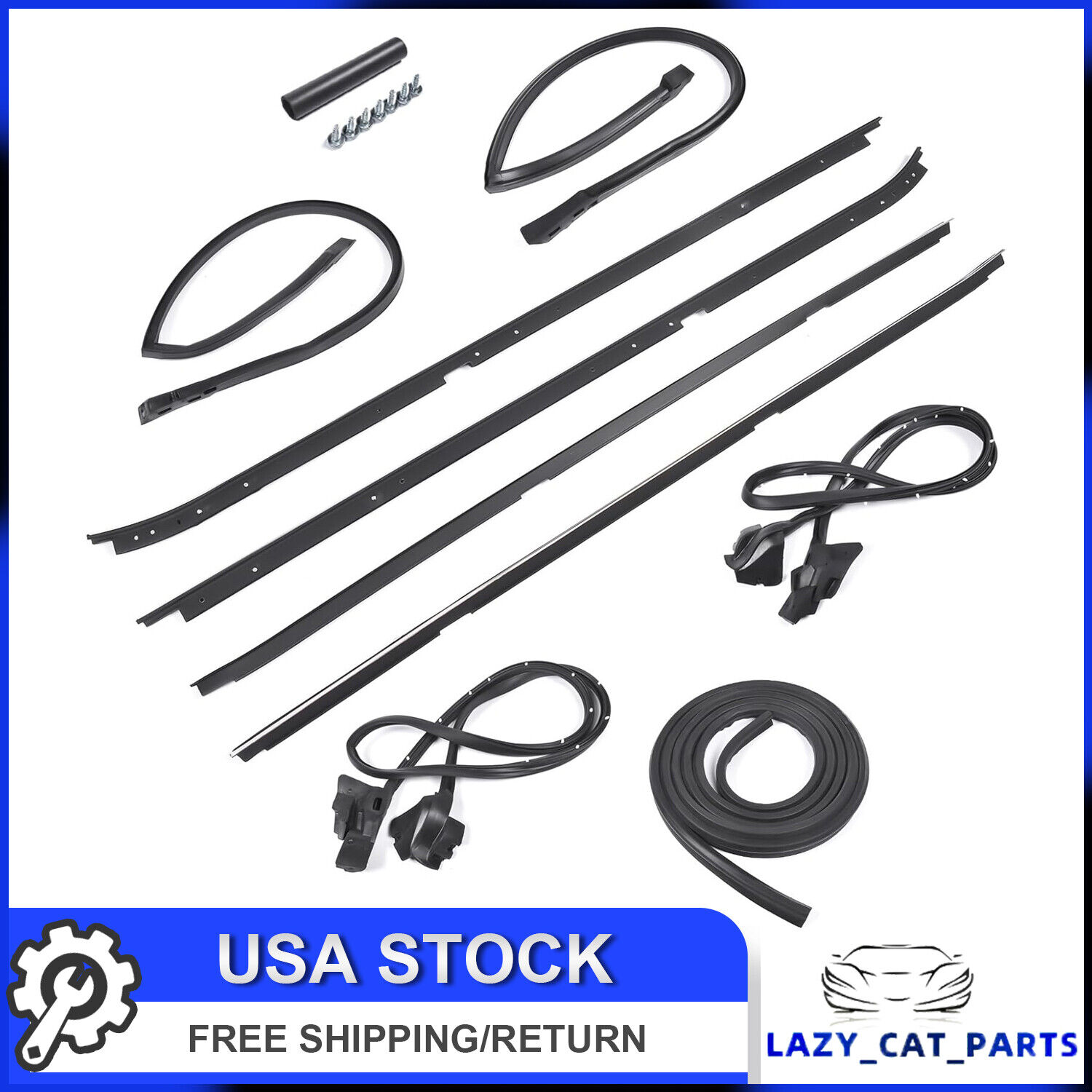 568979 Weatherstripping Seal Kit For 1981-88 Regal Cutlass Supreme 2-Door G-Body