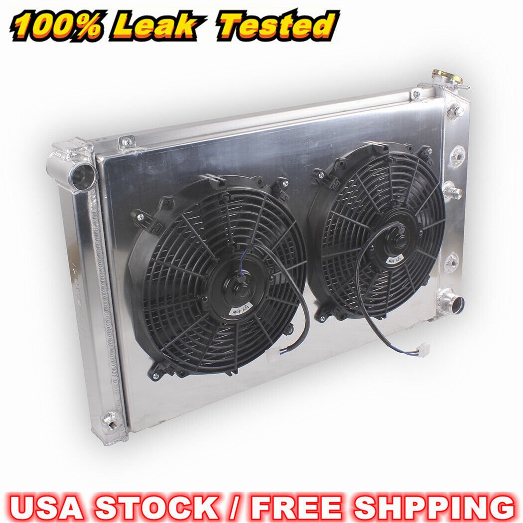 4Row Radiator+Shroud+Fan For 78-88 G-Body Monte Carlo El Camino Regal Cutlass