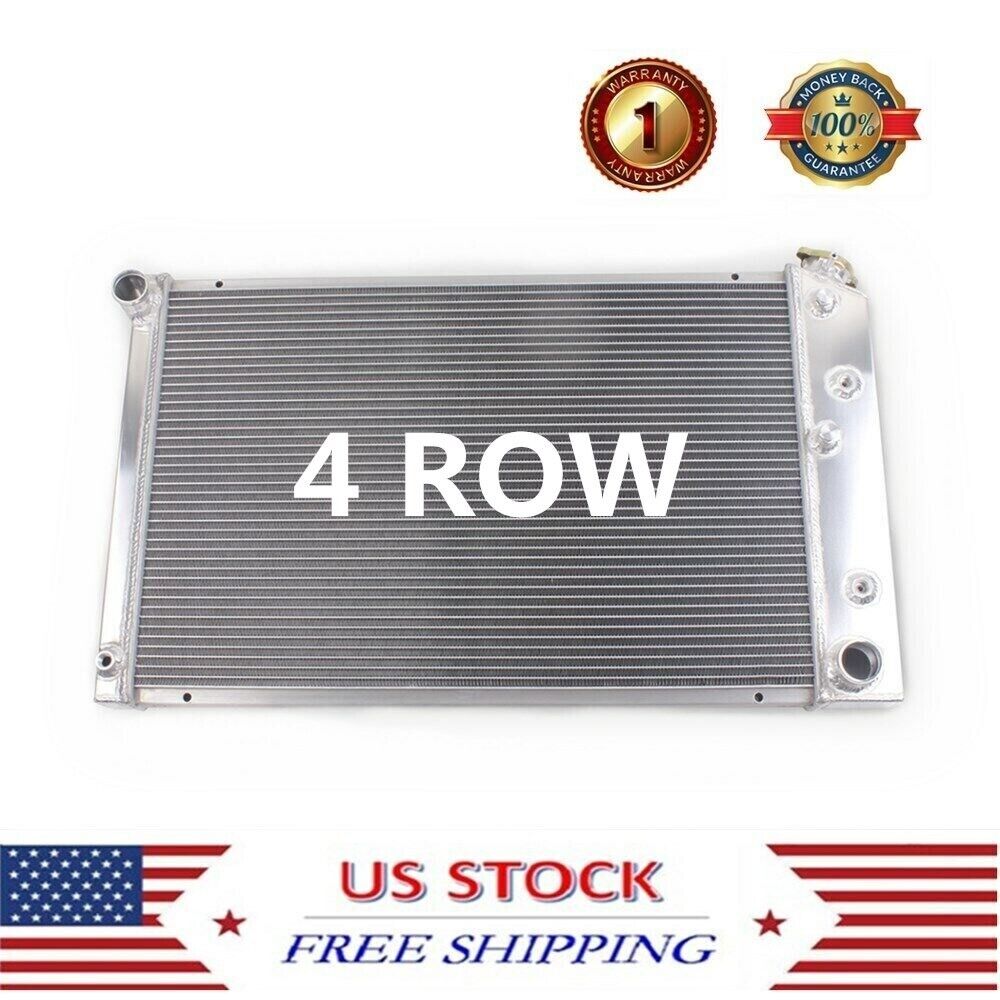 4 Rows Racing Aluminum Radiator For Chevy 70-81 Camaro/78-87 Monte Carlo G-Body