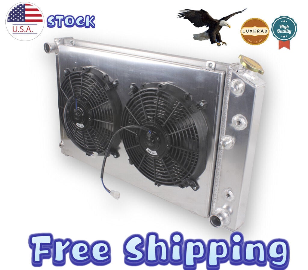 3-Row Aluminum Radiator Fan For G-Body 78-88 Monte Carlo El Camino Regal Cutlass