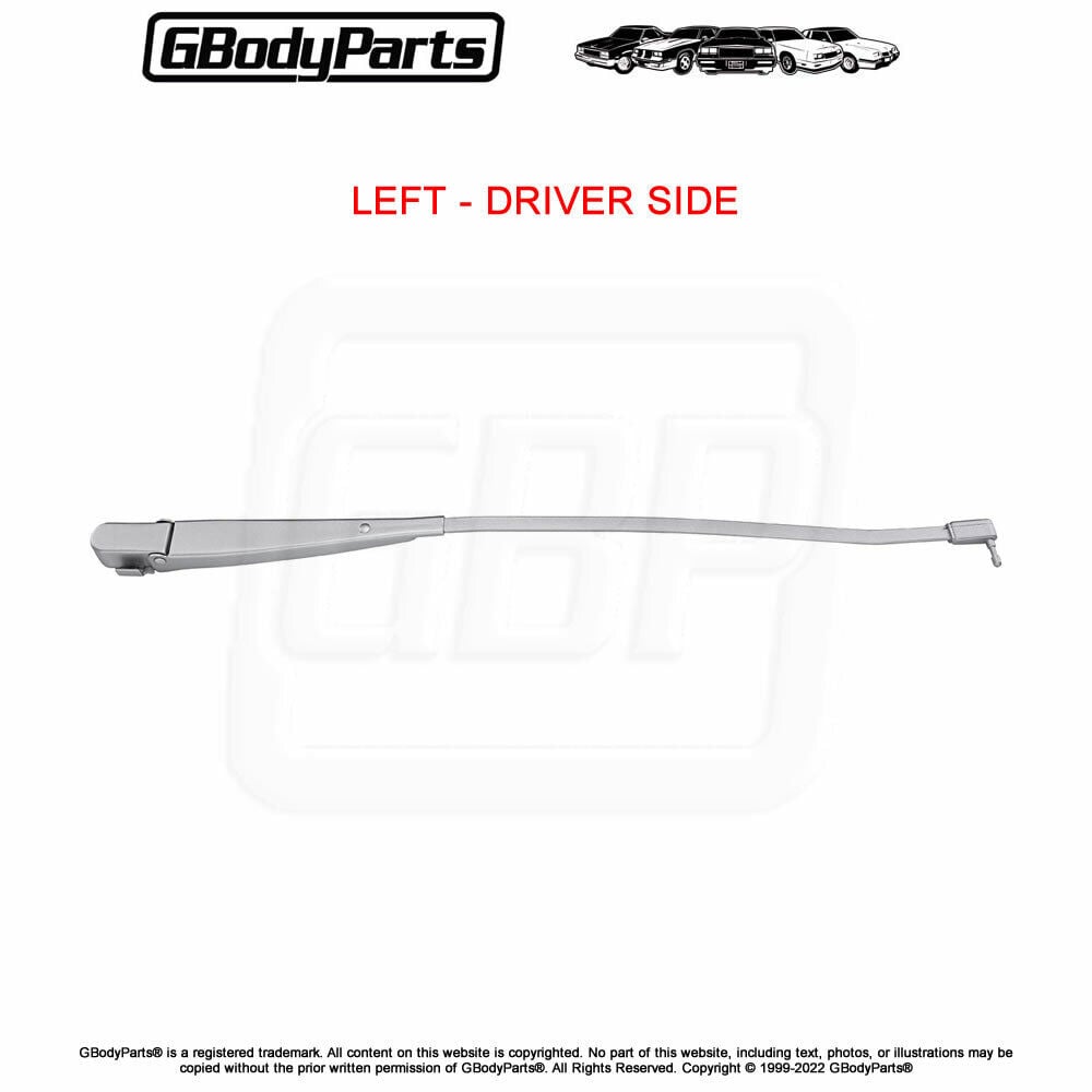 78-88 A&G Body Windshield Wiper Blade ARM SILVER LH Driver’s Side GM #20009417