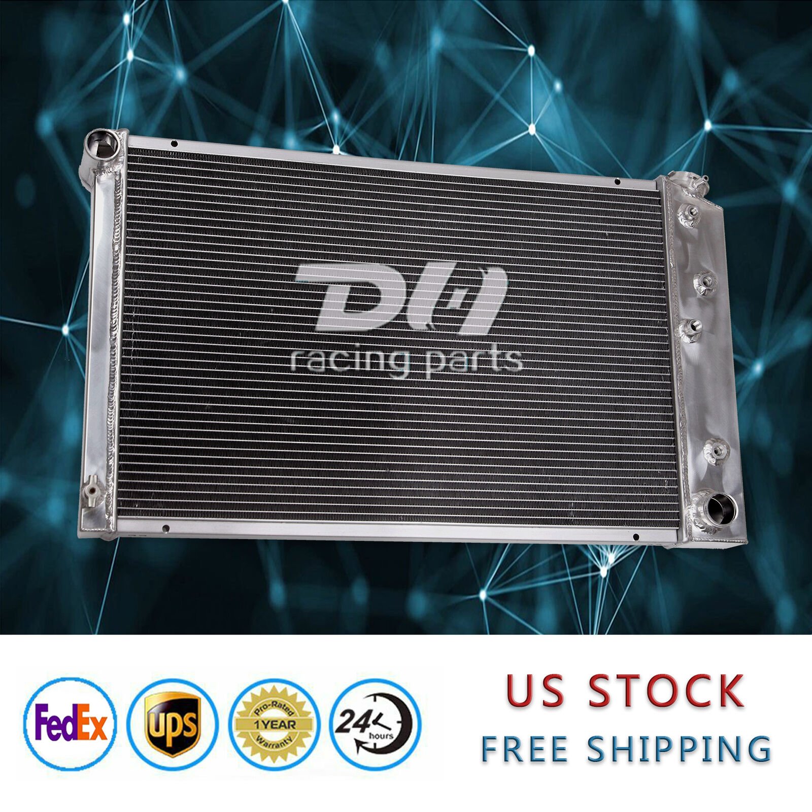 26″ Radiator 3Row Aluminum For Chevy 70-81 Camaro/78-87Monte Carlo C10/20 G-Body