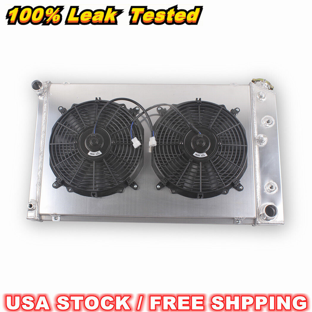 4Row Radiator&Fan For Chevy 1970-1981 Camaro 1978-1987 Monte Carlo GM G-Body