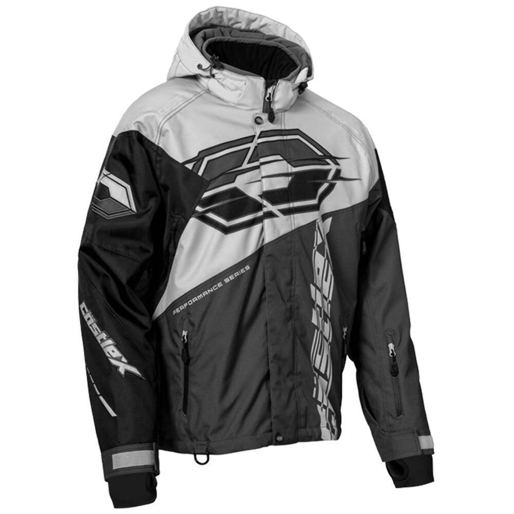 Castle X Code G3 Snowmobile Jacket – Silver/Charcoal