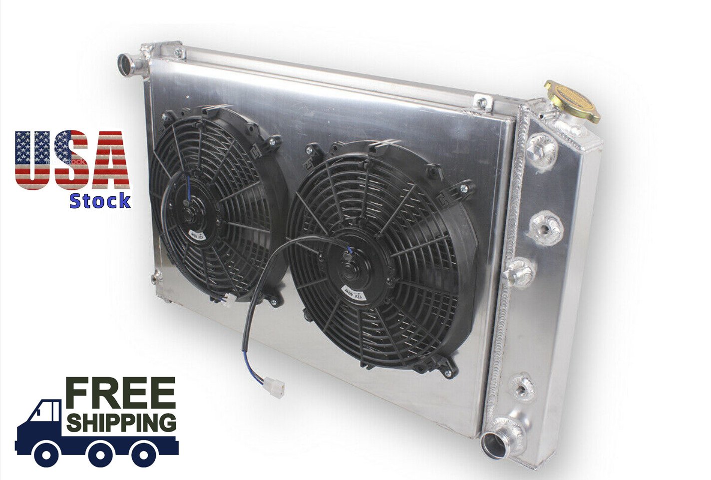 4Row Radiator&Shroud+2Fan For Chevy Camaro 1970-1981/ Monte Carlo 1978-87 G-Body