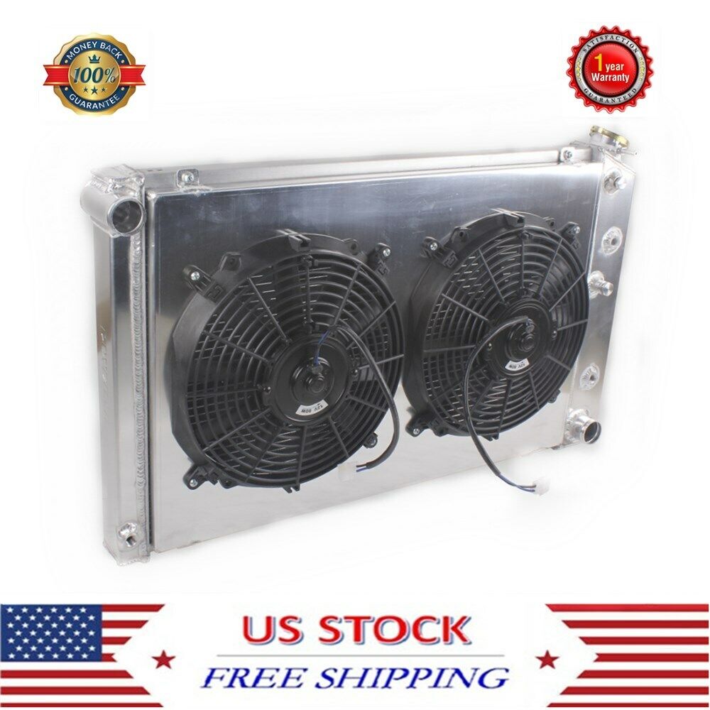 3 Rows Radiator&Fans&Shroud For 1978-1987 Chevy El Camino Monte Carlo GMC G-BODY