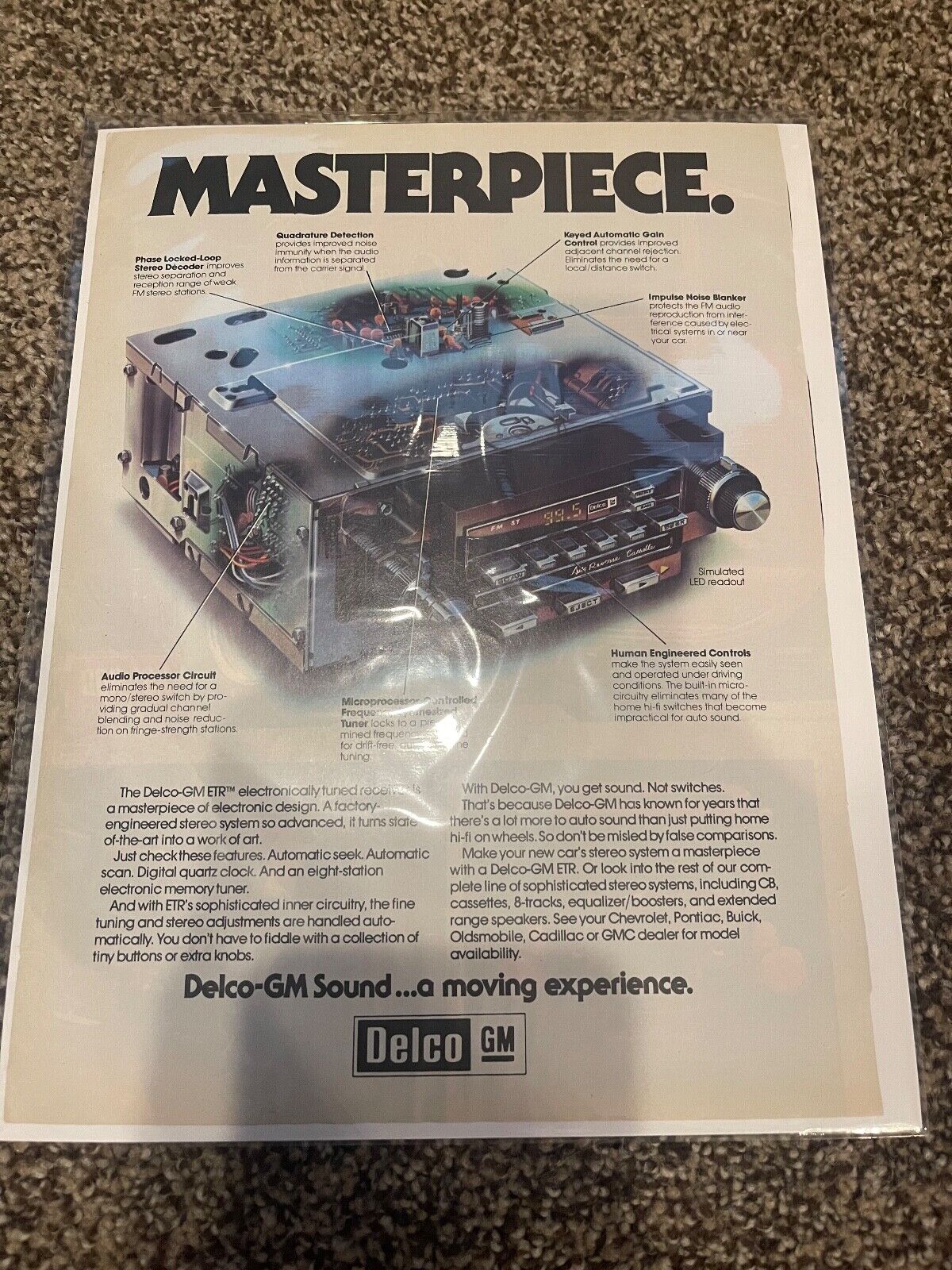 GM Delco Radio G Body historical advertisement Hot Rod magazine