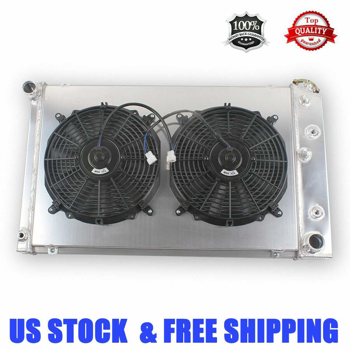 3Row Radiator 2Fan Shroud For G-Body 1978-88 Monte Carlo El Camino Regal Cutlass