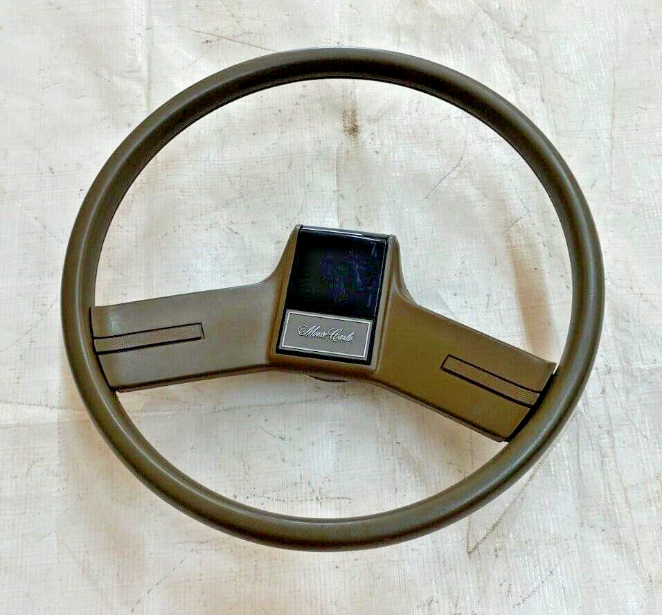 1978-1987 Chevy Tan G Body Steering Wheel Horn Button Trim Monte Carlo Malibu