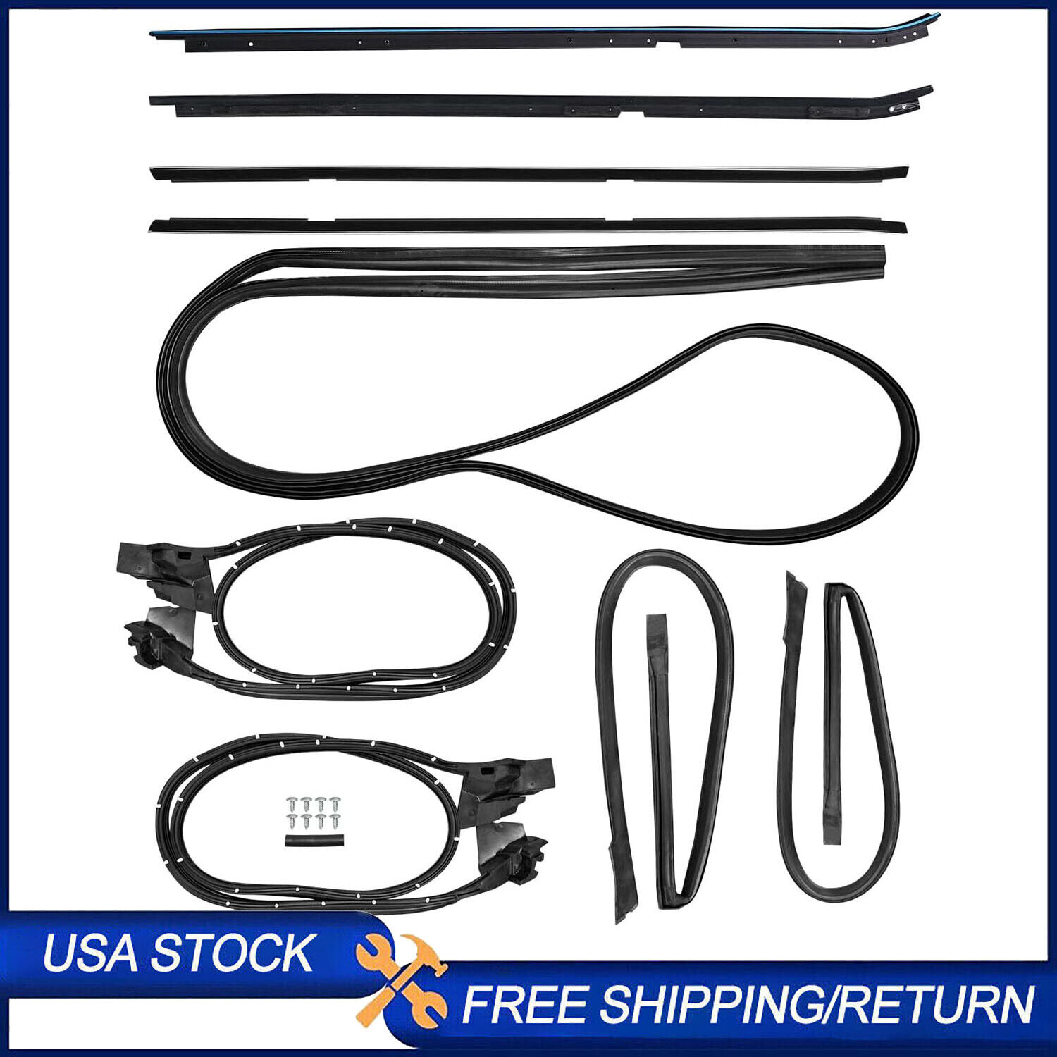 568979 Weatherstripping Seal Kit For 1981-88 Regal Cutlass Supreme 2-Door G-Body